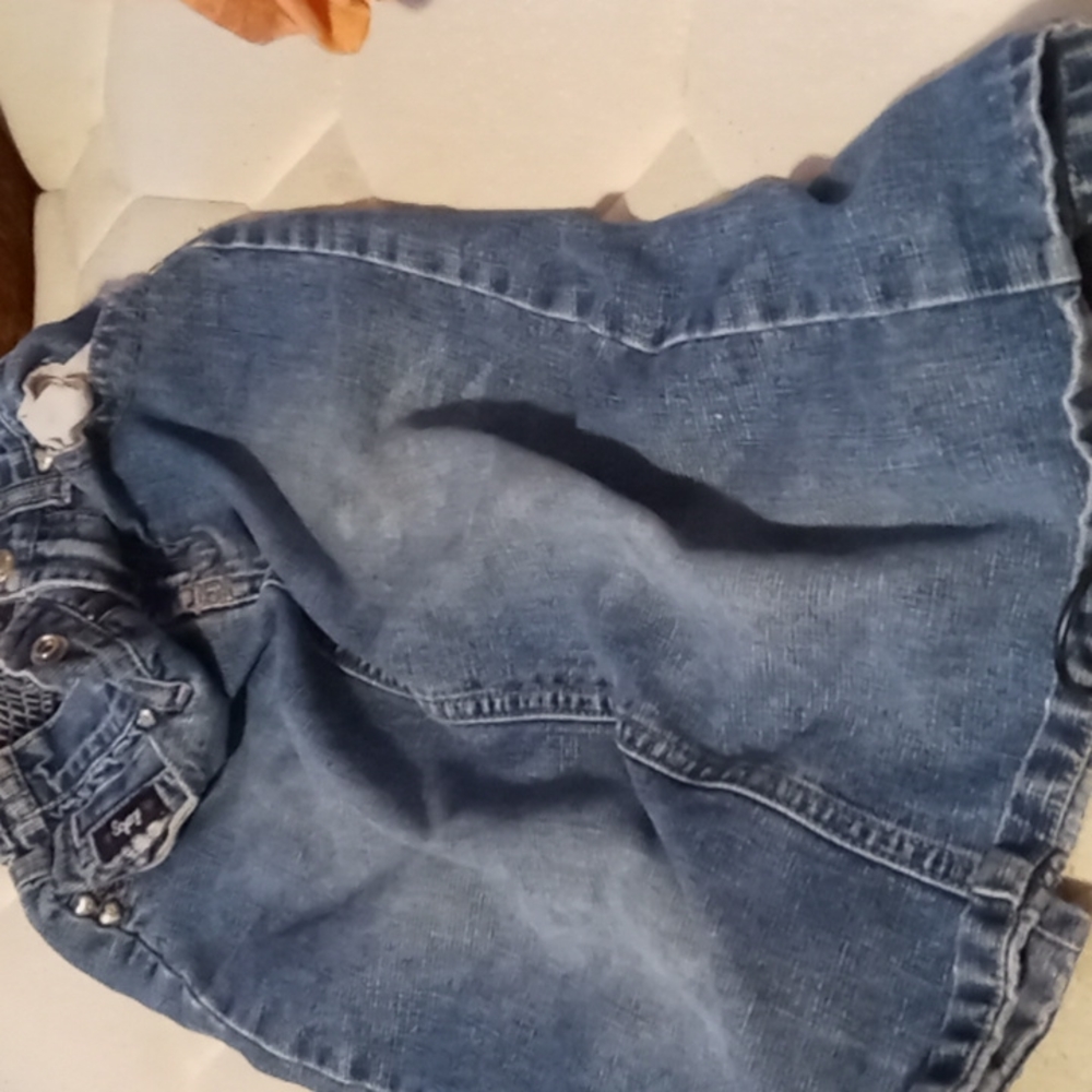 A jean skirt